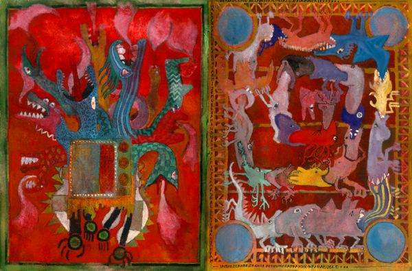 tower of babel beast, geneaology animals, bestiarium page